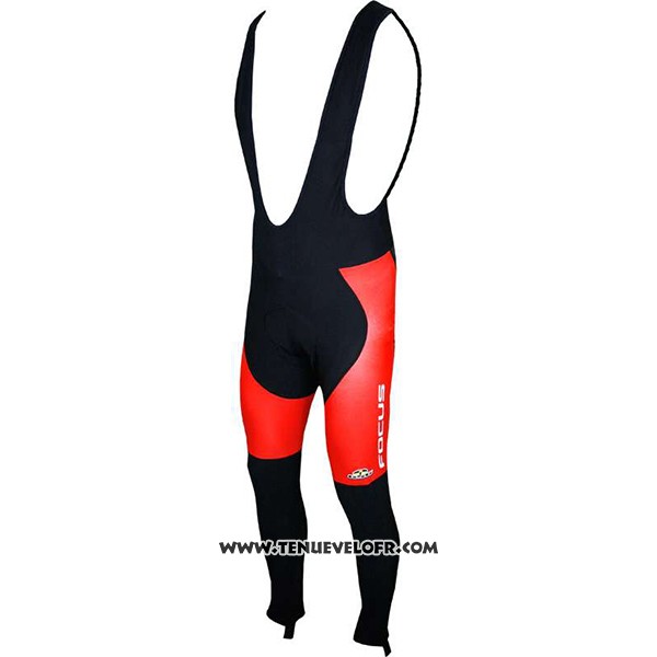 2017 Maillot Ciclismo Focus XC Ml Rouge Manches Longues et Cuissard